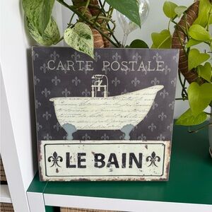 Vintage Style 'Le Bain' Wall Art